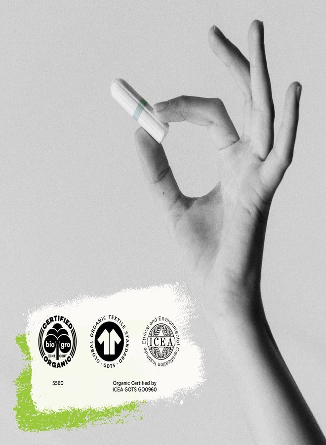 Oi Certified Organic Cotton Tampons | Box of 16 Regular Tampons | Non-Applicator - Image 5